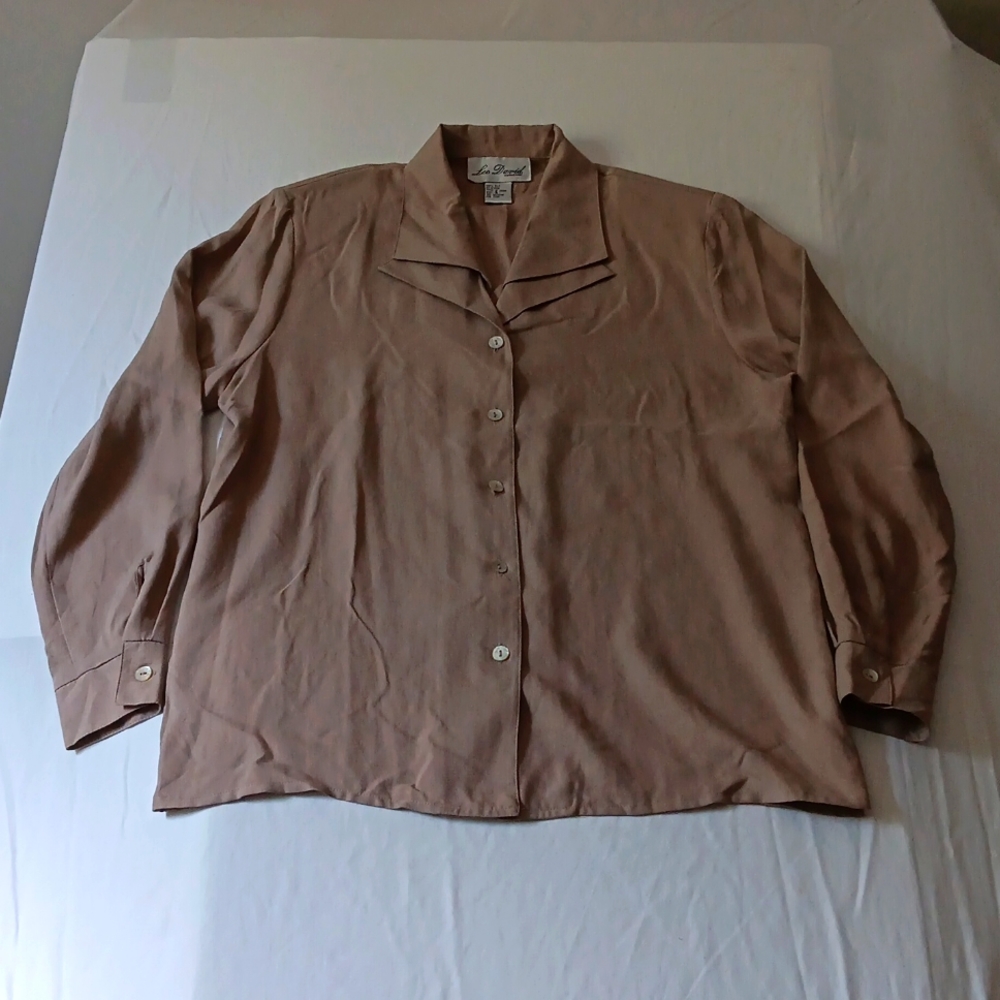 Lee David Collection Silk double collar Shirt Small